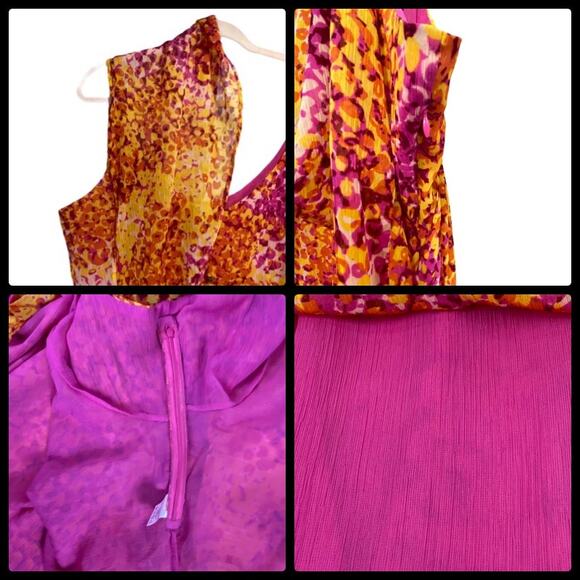 Platinum Design Collection Layered Cold Shoulder Asymmetrical  Swing Top Size 18 - Picture 9 of 12